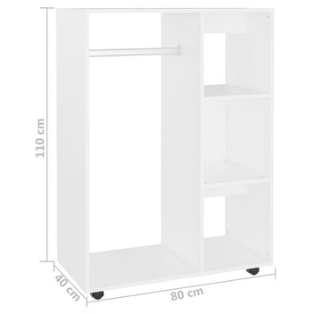 Garderob 80 x 40 x 110, vit