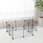 Pentuaitaus lemmikeille, musta, metallia, 106 x 73 x 36 cm