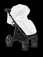 Mommy Glossy lastenrattaat 2-in-1, valkoinen / musta