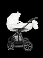 Mommy Glossy lastenrattaat 2-in-1, valkoinen / musta