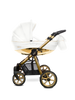 Mommy Glossy lastenrattaat 2-in-1, valkoinen / kulta