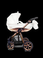 Mommy Glossy lastenrattaat 2-in-1, valkoinen / ruusukulta