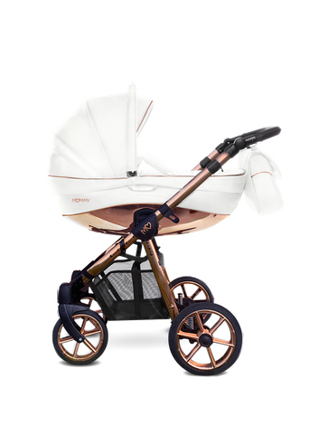 Mommy Glossy lastenrattaat 2-in-1, valkoinen / ruusukulta