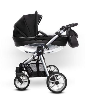 Mommy Glossy lastenrattaat 2-in-1, vaaleanharmaa
