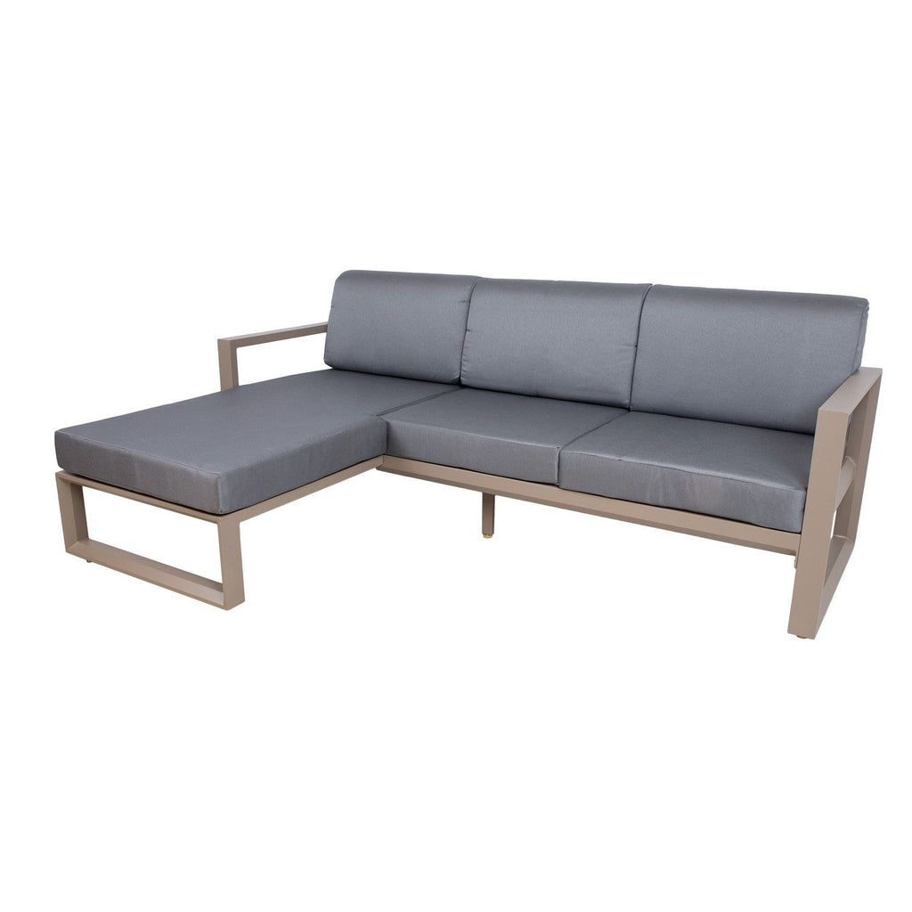 POSTA sohvaryhmä pöydällä, harmaa / beige