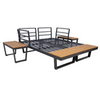 MALTA moduulisohvaryhmä pöydällä, harmaa