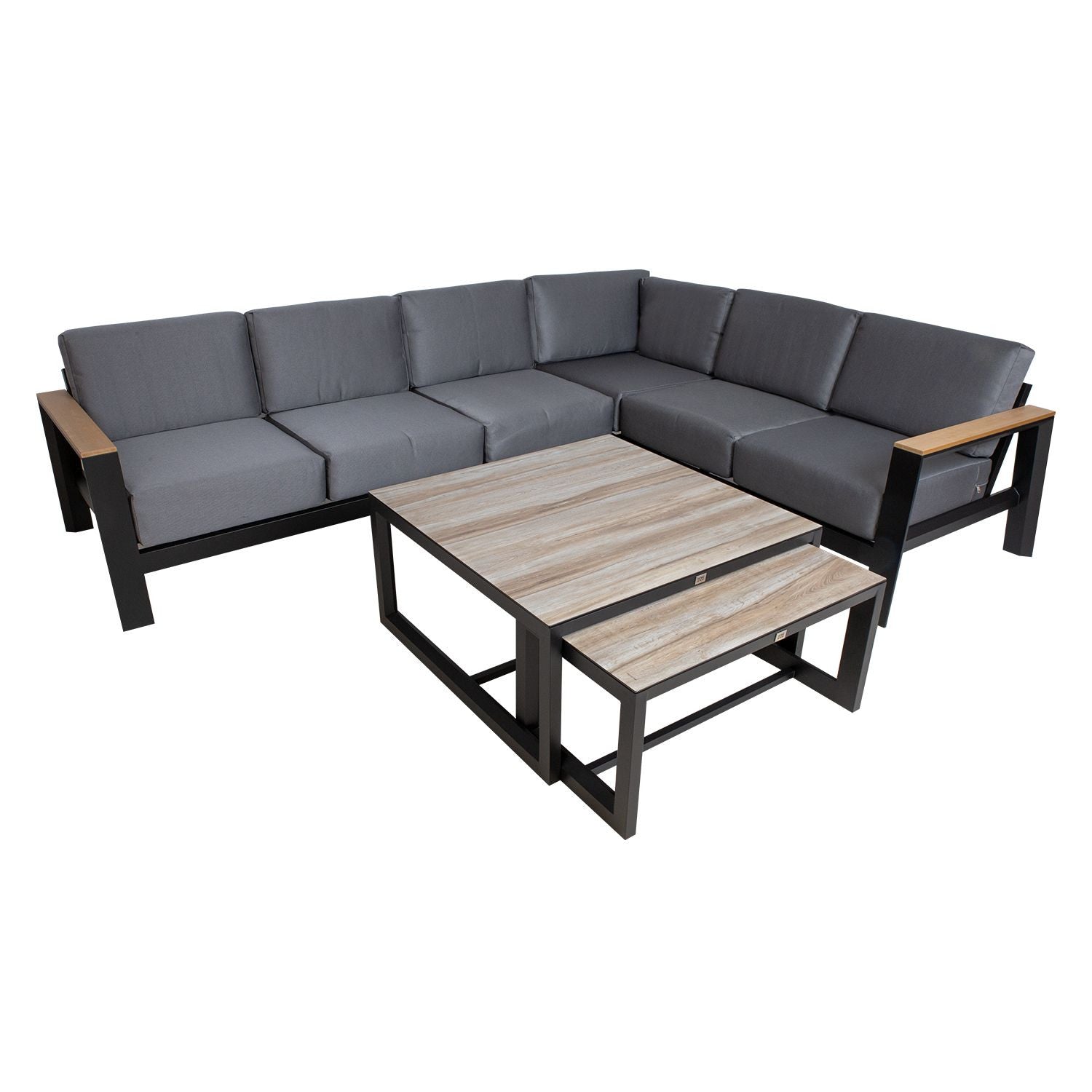 FELINO moduulisohvaryhmä pöydällä, harmaa