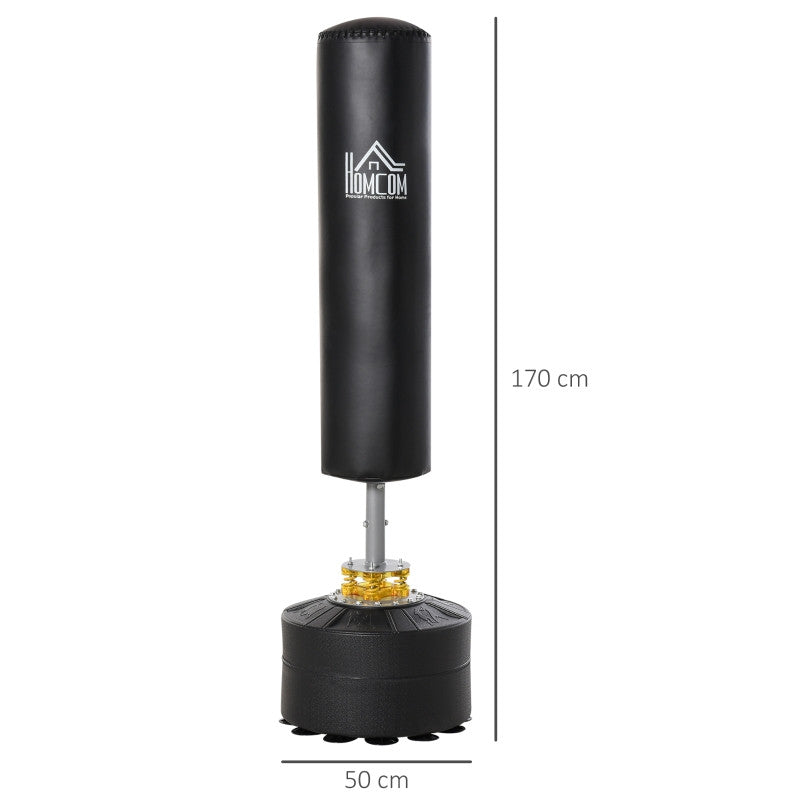 Fristående boxningssäck 170 cm, svart