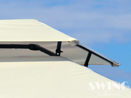 Minzo sivuverhopaviljonki 3x4m Ruskea