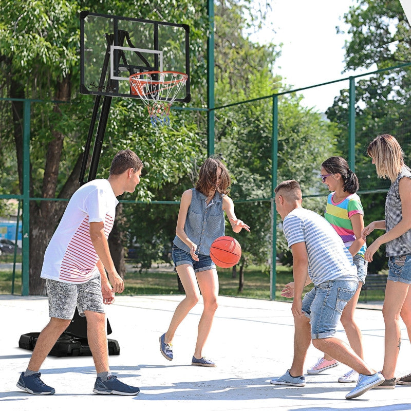 Basketkorg med justerbar höjd 2,3–2,9 m