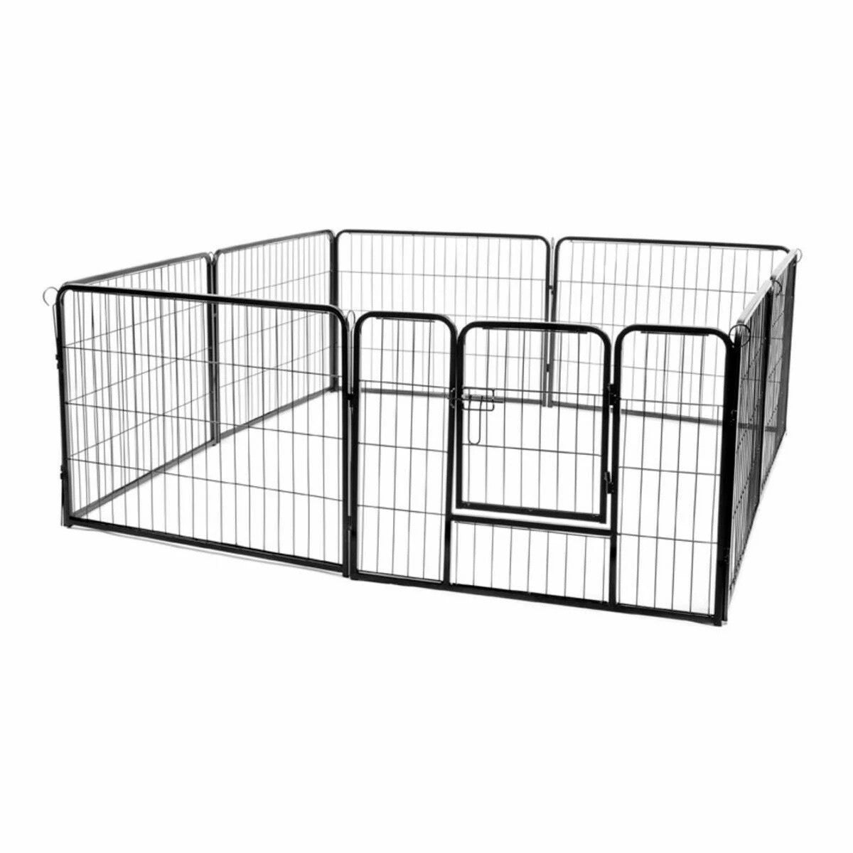 Pentuaitaus 8 palaa 77 x 100 cm – teräs, muotoiltava rakenne, musta