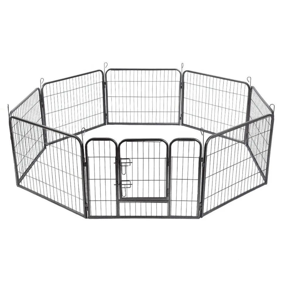 POHJOLAN LEMMIKKITARVIKE STRONG Pentuaitaus Pennuille, metalli, 77 x 80 cm, 8 palaa, Musta