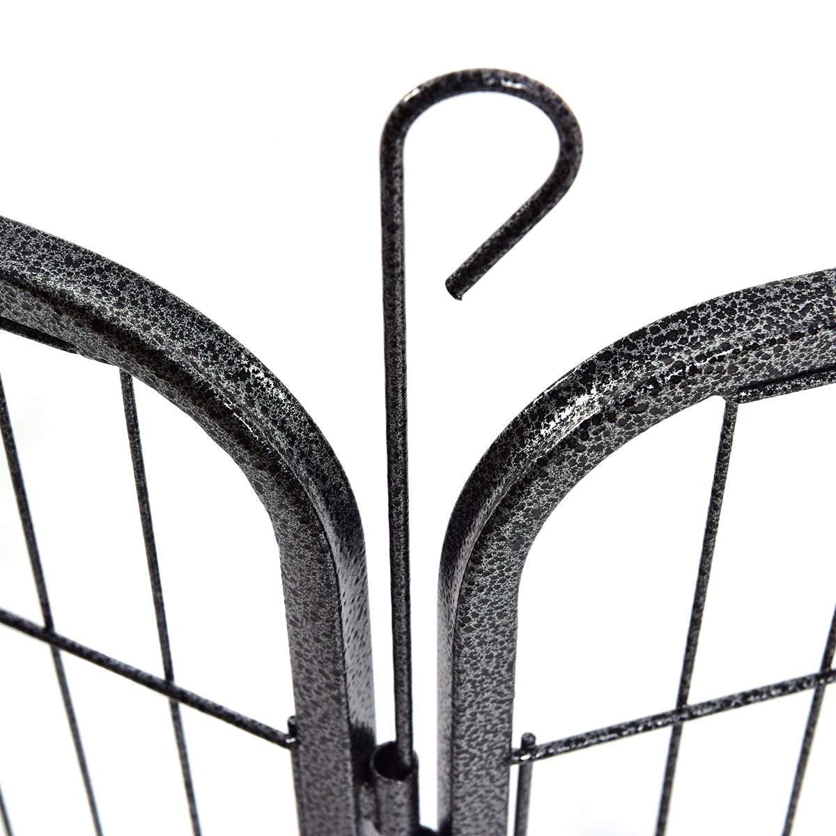 POHJOLAN LEMMIKKITARVIKE STRONG Pentuaitaus Pennuille, metallia, 77 x 100 cm, 8 palaa, Musta