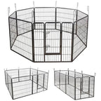 POHJOLAN LEMMIKKITARVIKE STRONG Pentuaitaus Pennuille, metallia, 77 x 100 cm, 8 palaa, Musta