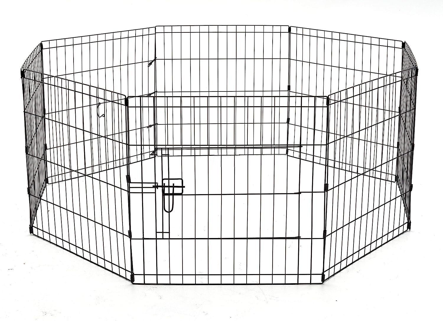 POHJOLAN LEMMIKKITARVIKE Metallinen Pentuaitaus Pennuille, 61 x 61 cm, 8 palaa, Musta