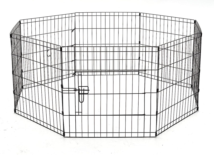 Valpbur 8-delar 61 x 61 cm – stål, formbar konstruktion, svart