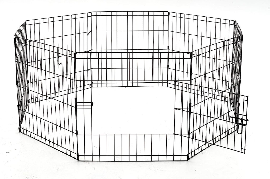 POHJOLAN LEMMIKKITARVIKE Metallinen Pentuaitaus Pennuille, 61 x 61 cm, 8 palaa, Musta