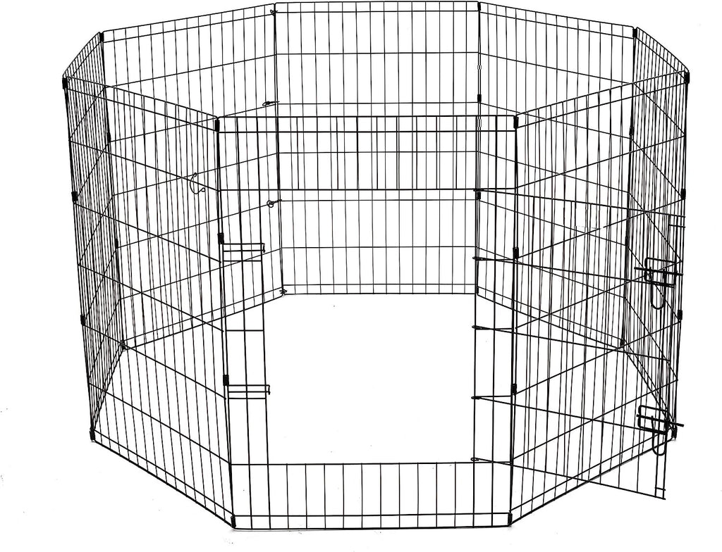 POHJOLAN LEMMIKKITARVIKE Metallinen Pentuaitaus Pennuille, 91 x 61 cm, 8 palaa, Musta