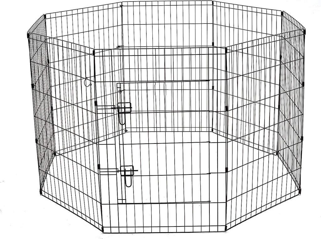 POHJOLAN LEMMIKKITARVIKE Metallinen Pentuaitaus Pennuille, 91 x 61 cm, 8 palaa, Musta