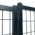 POHJOLAN LEMMIKKITARVIKE Matala Koiratarhan Ovielementti, 200 x 115 cm, Musta, Tukevaa terästä