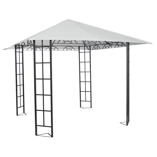 POHJOLA GARDEN KIMI Puutarhakatos / Paviljonki Terassille 3x3m, Vaalea Beige