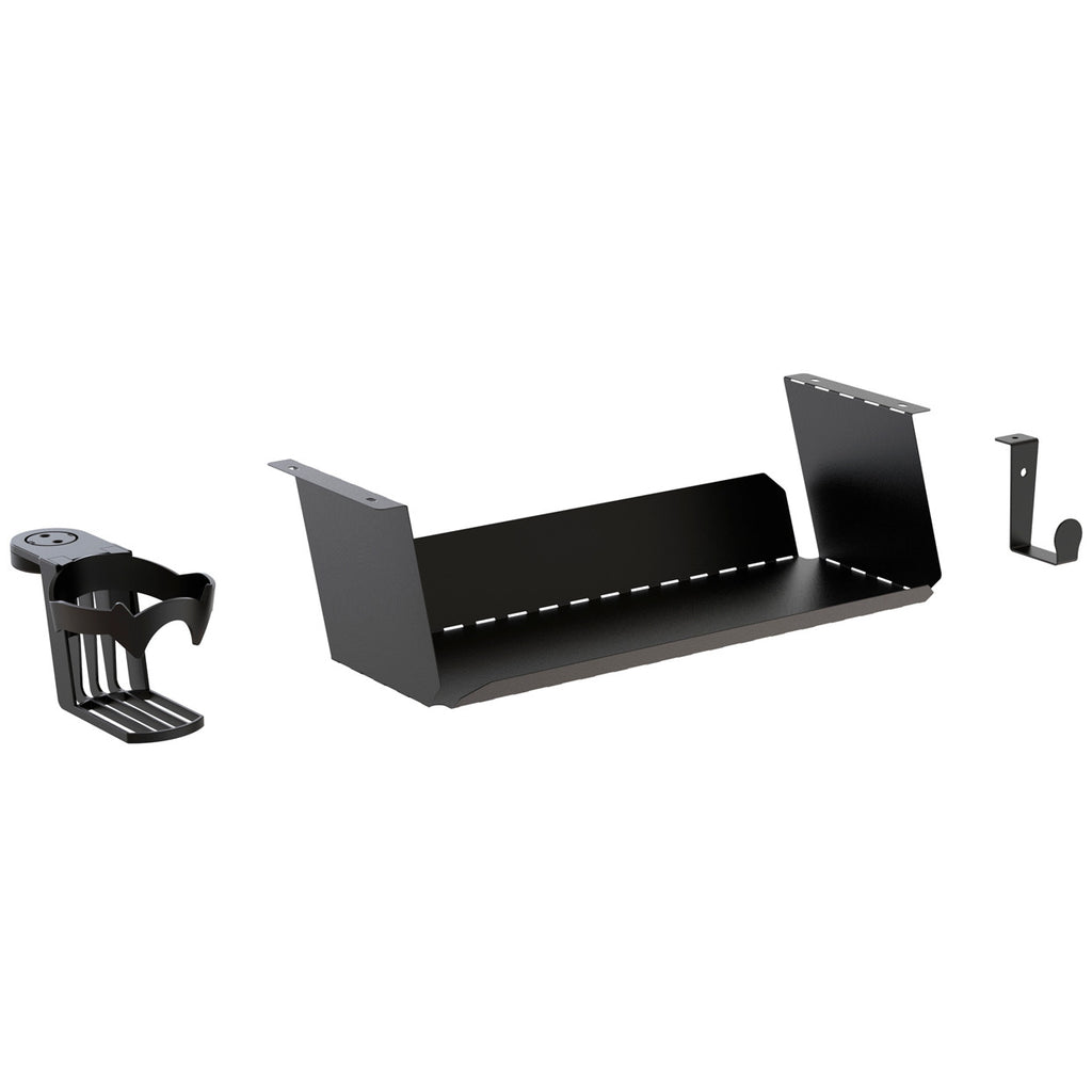 Pohjola Indoor Lisävarustesetti sähköpöytään, Musta