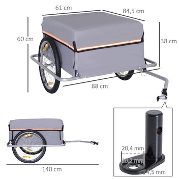 CargoTrailer Transportvagn för cyklar, grå