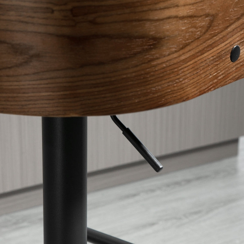 Baarijakkara Setti Jalkatuella Ja Selkänojalla, Musta + ruskea