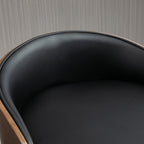 Baarijakkara Setti Jalkatuella Ja Selkänojalla, Musta + ruskea