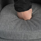 Baarijakkara Setti Jalkatuella Ja Selkänojalla, Harmaa kangas