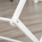 Pyykkiteline, Kokoontaitettava 8-tasoinen, 74 x 35 x 144 cm, Valkoinen