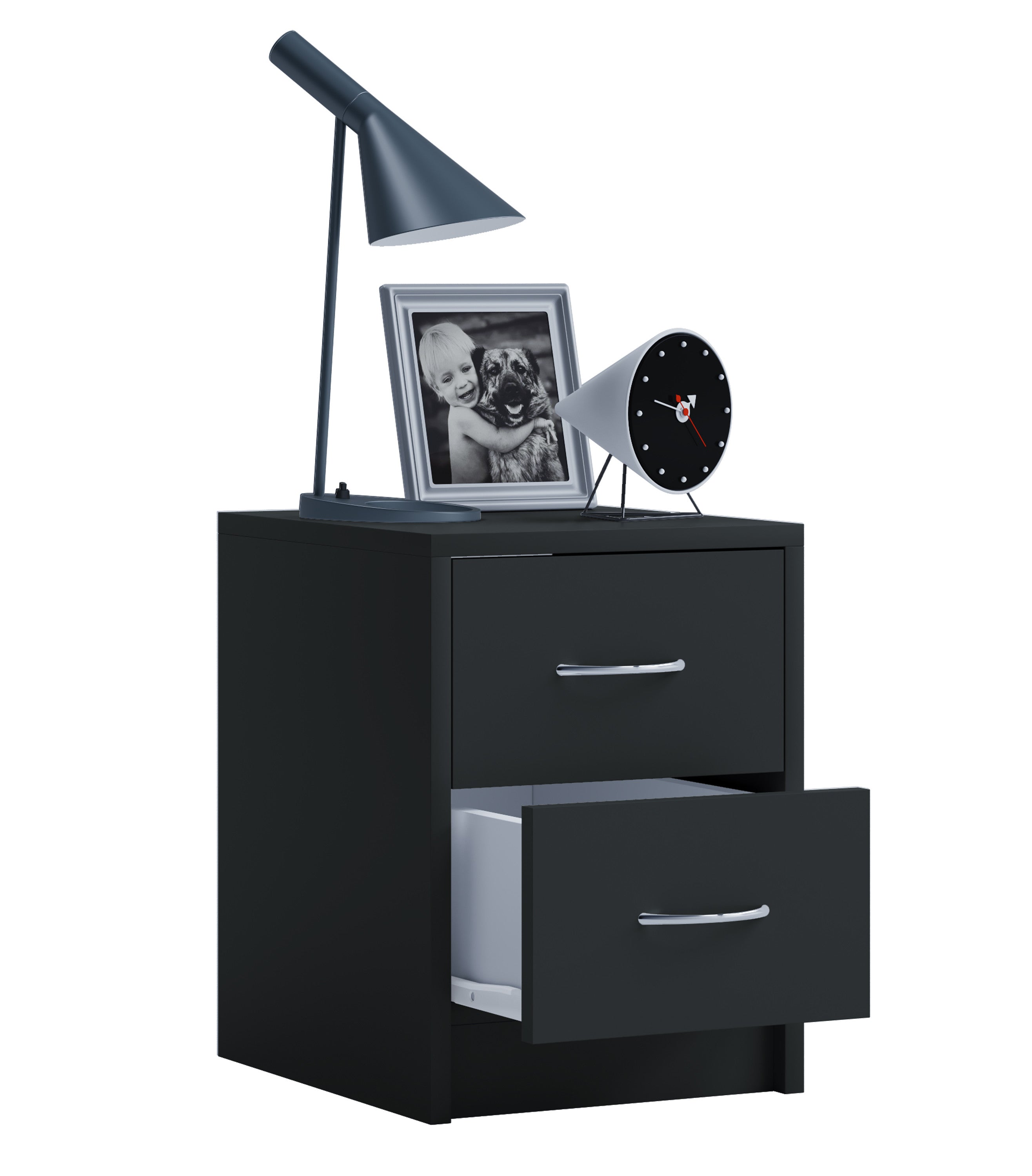 Yöpöytä Boxal Mini 40 x 35 x 35 cm, musta