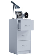 Yöpöytä Boxal Maxi 65 x 35 x 35 cm, valkoinen