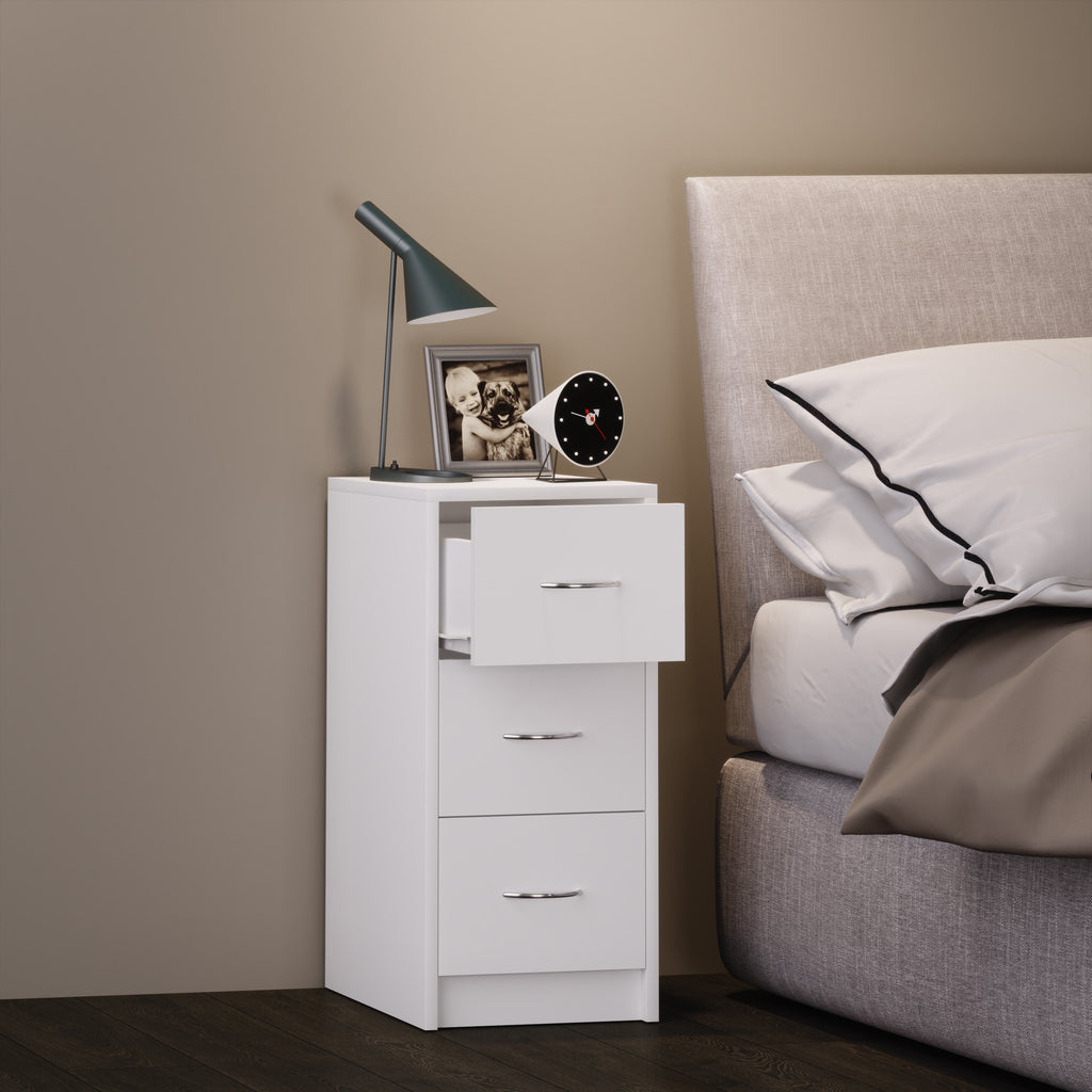 Yöpöytä Boxal Maxi 65 x 35 x 35 cm, valkoinen