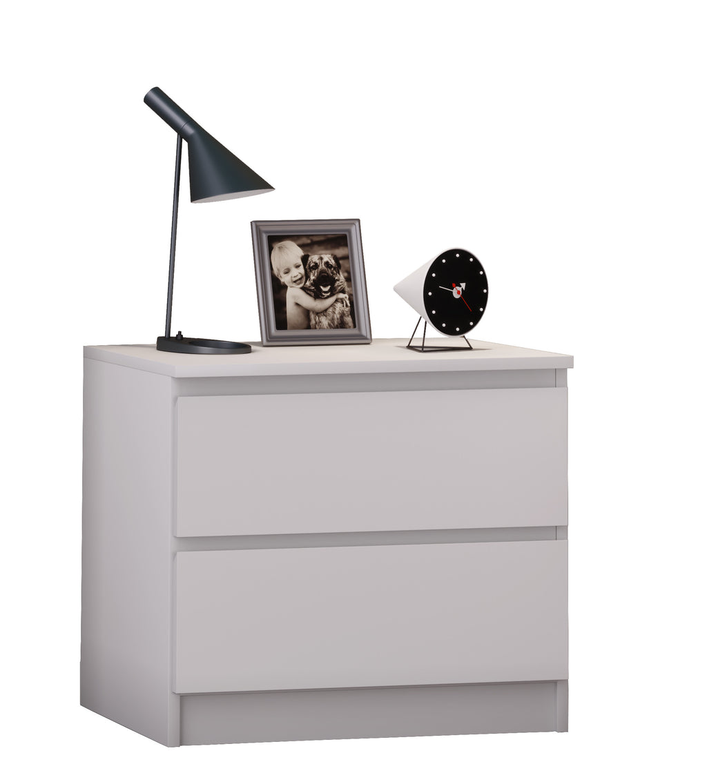 Yöpöytä "Breido L" 49 x 55 x 40 cm, valkoinen