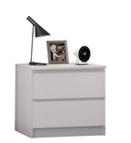 Yöpöytä "Breido L" 49 x 55 x 40 cm, valkoinen