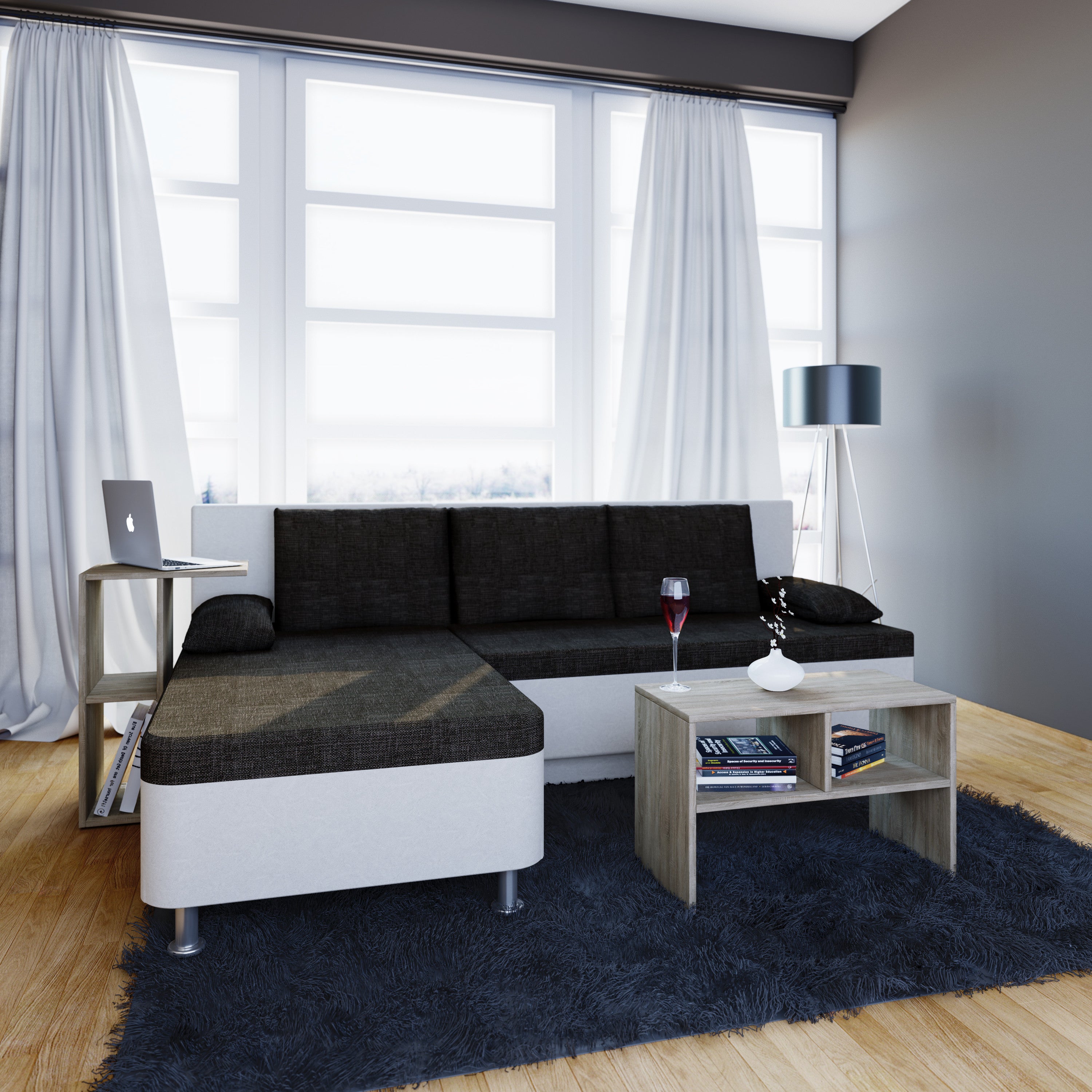 Sivupöytä "Nachto" 45 x 60 x 40 cm, puu