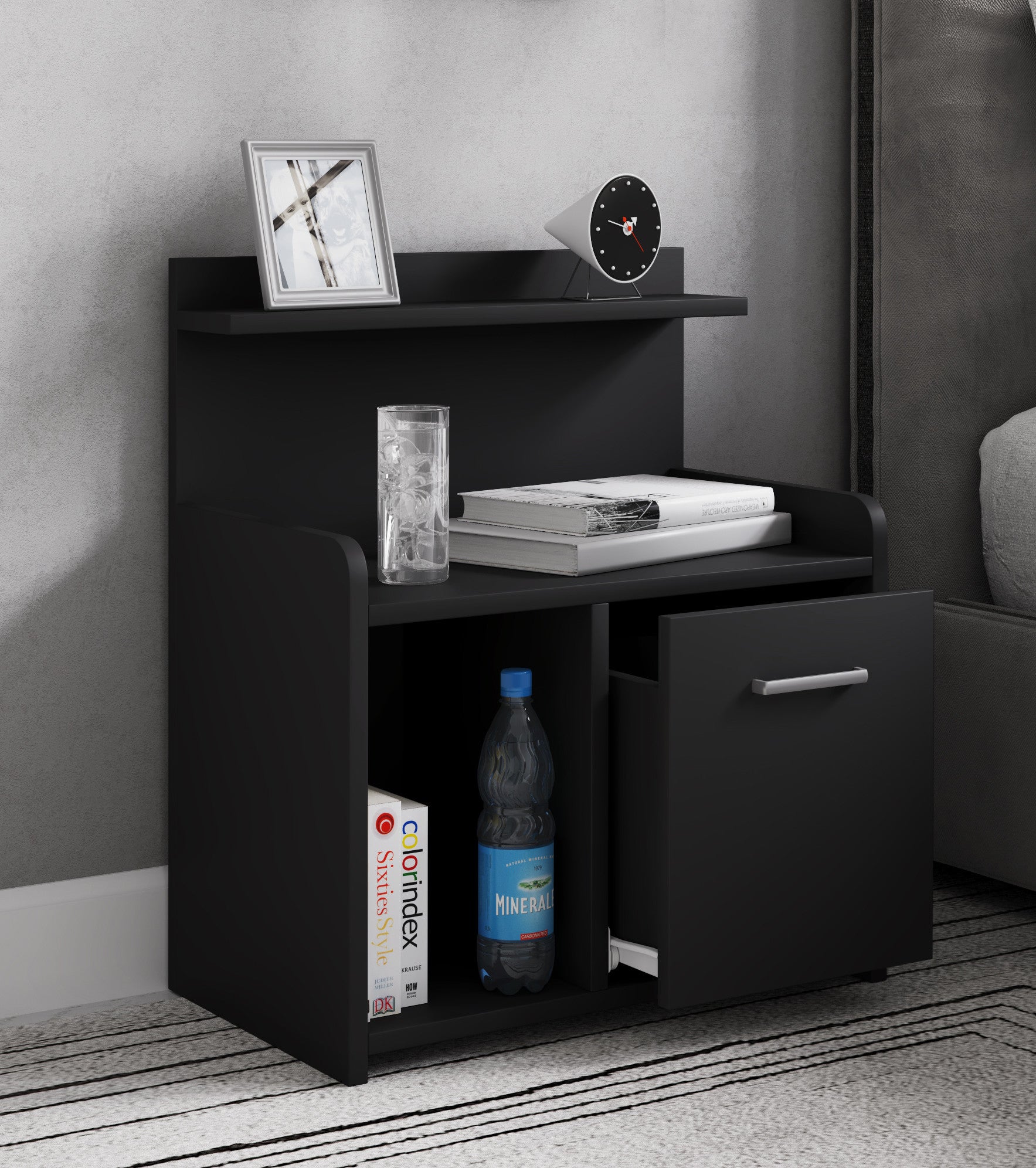 Yöpöytä "Nilasa" 60 x 47 x 29 cm, musta