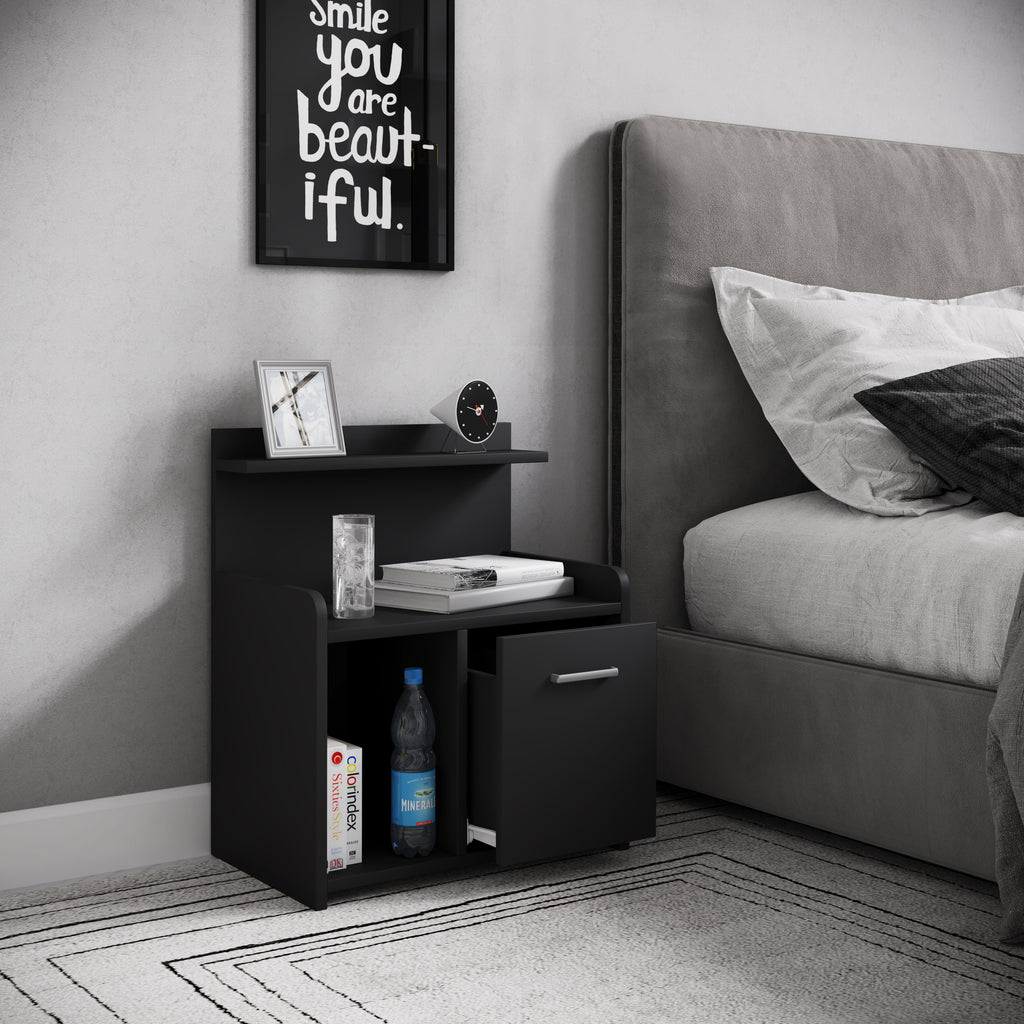 Yöpöytä "Nilasa" 60 x 47 x 29 cm, musta