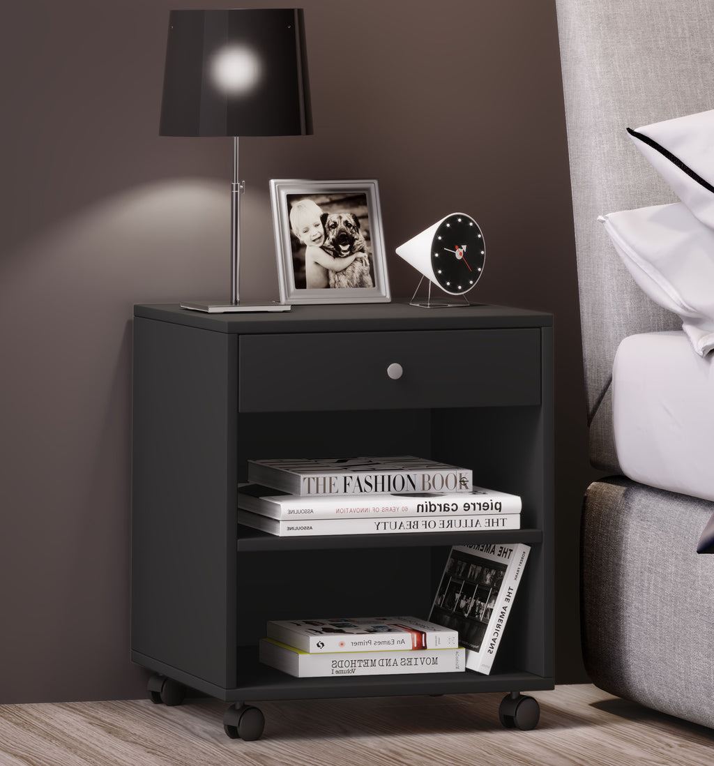 Yöpöytä "Rolda" 54 x 45 x 38 cm, musta