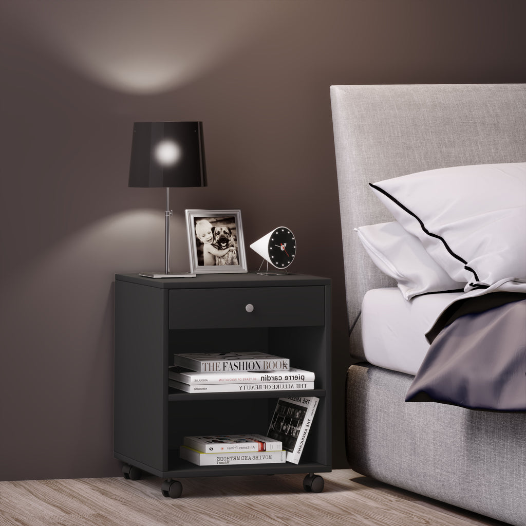 Yöpöytä "Rolda" 54 x 45 x 38 cm, musta