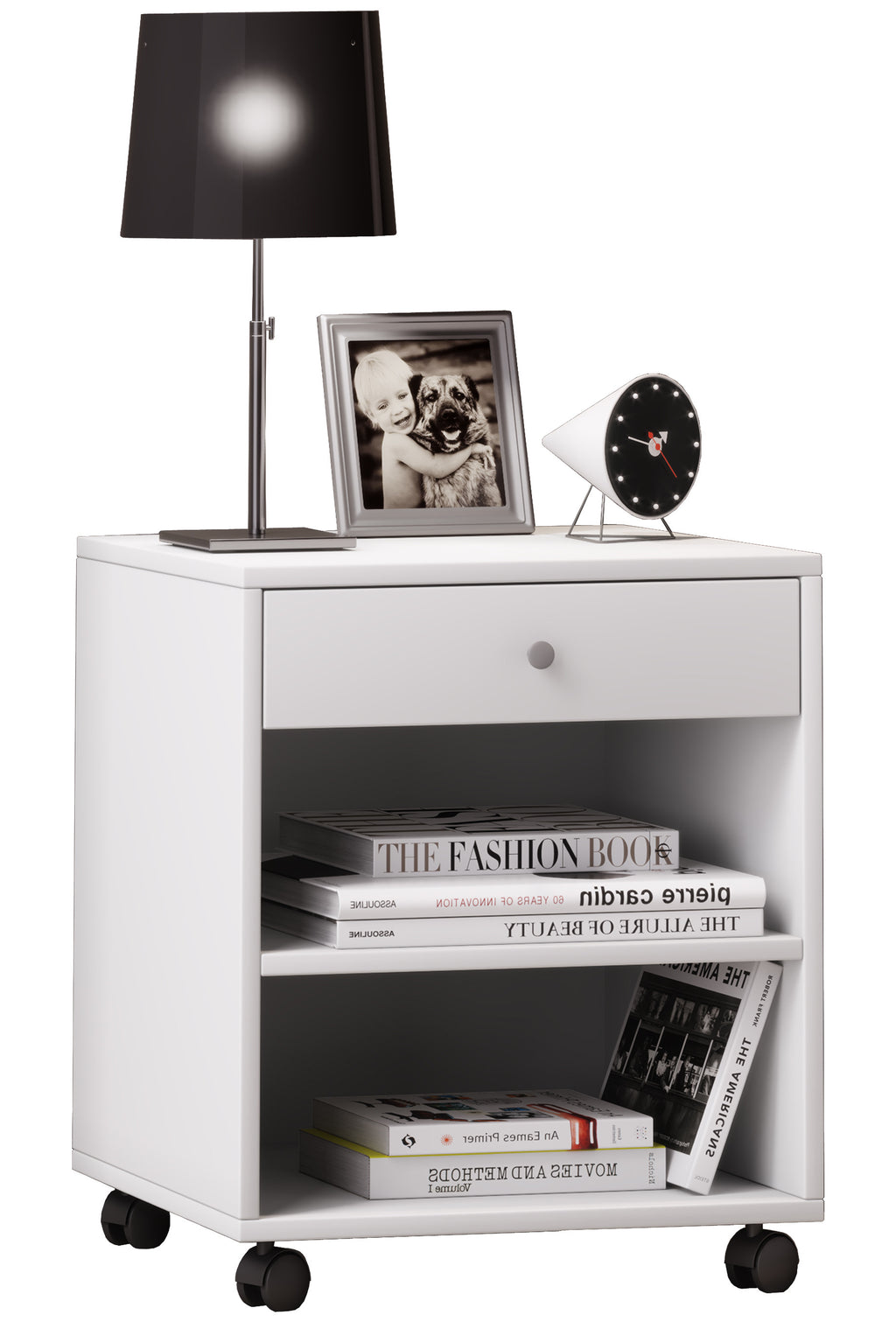 Yöpöytä "Rolda" 54 x 45 x 38 cm, valkoinen