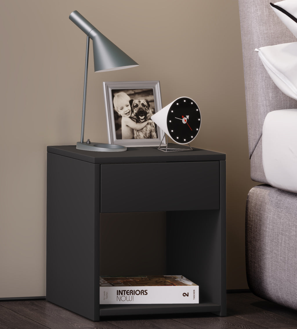 Sivupöytä "Sledo Mini", K. 40 x L. 35 x S. 35 cm, Harmaa