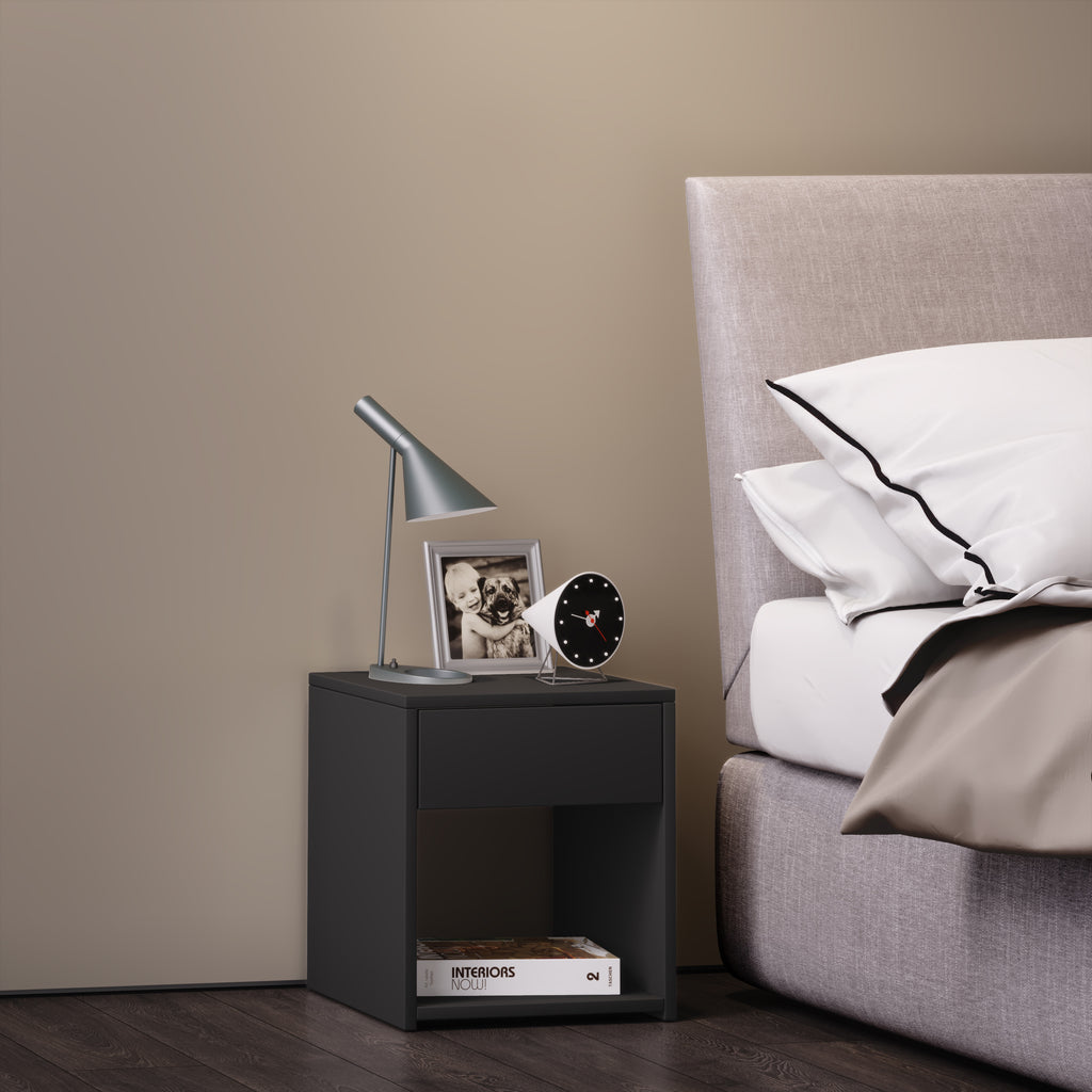 Sivupöytä "Sledo Mini", K. 40 x L. 35 x S. 35 cm, Harmaa