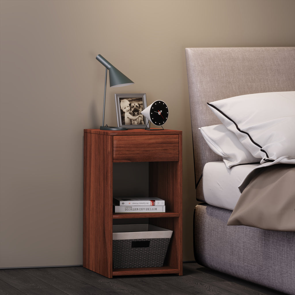 Sivupöytä "Sledo Maxi", 65 x 35 x 35 cm, tumma puu