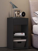 Sivupöytä "Sledo Maxi", 65 x 35 x 35 cm, musta