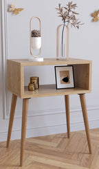 Yöpöytä "Singol M", 60 x 45 x 30 cm, vaalea puu