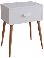 Yöpöytä "Singol L", 60 x 45 x 30 cm, valkoinen