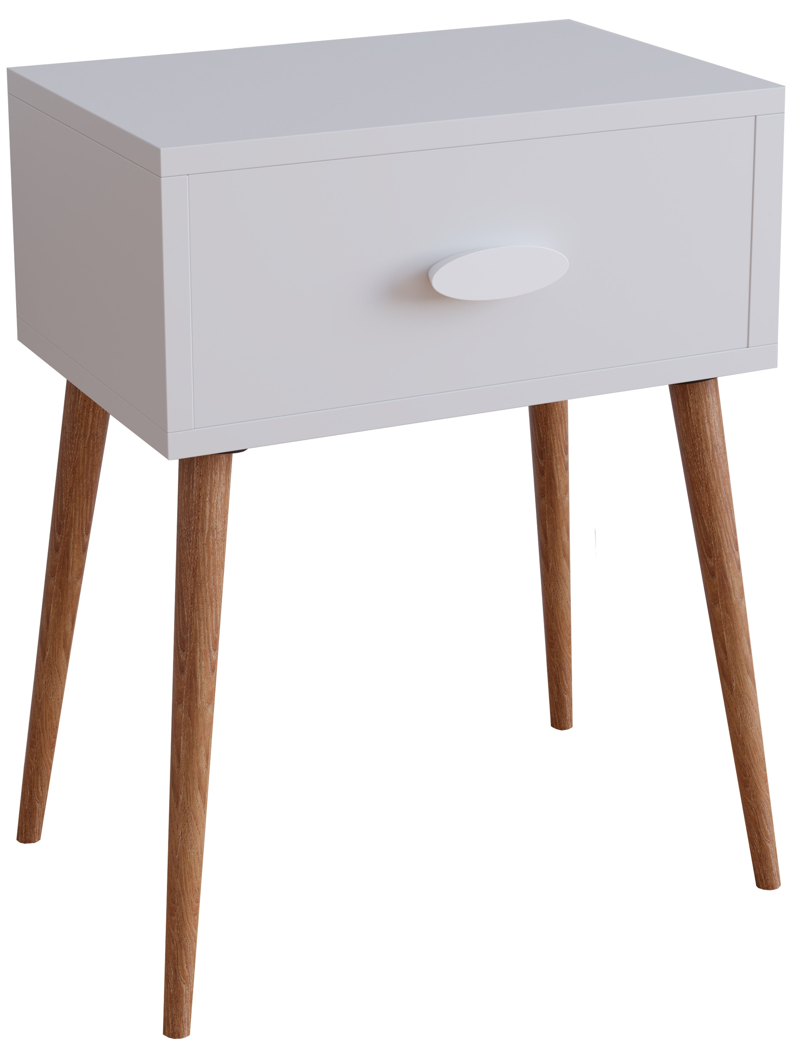 Yöpöytä "Singol L", 60 x 45 x 30 cm, valkoinen