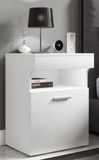 Yöpöytä "Slepal M", 61 x 45 x 39 cm, valkoinen